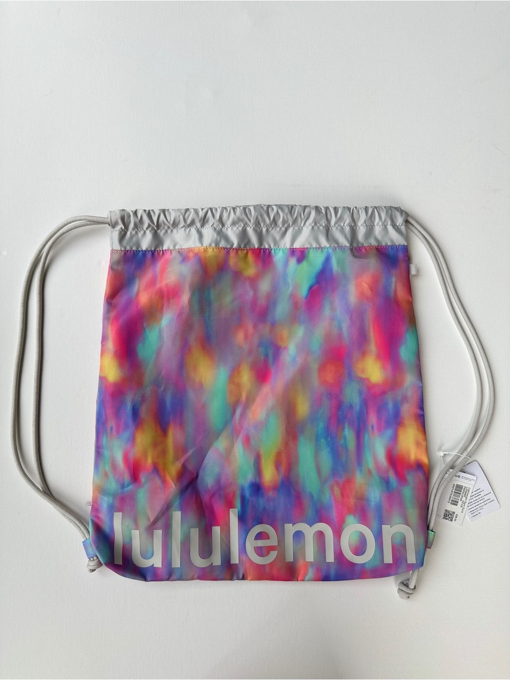 Lululemon Multicolor Tie-Dye Prism Print Lightweight Gym Sack Backpack